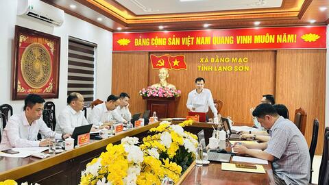 Hội nghị Ban Thường vụ Đảng ủy xã Bằng Mạc lần thứ mười ba, nhiệm kỳ 2025-2030