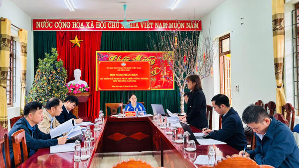 UBMTTQ xã Bằng Mạc phản biện kế hoạch phát triển nông nghiệp môi trường năm 2026