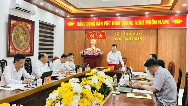 Hội nghị Ban Thường vụ Đảng ủy xã Bằng Mạc lần thứ mười ba, nhiệm kỳ 2025-2030