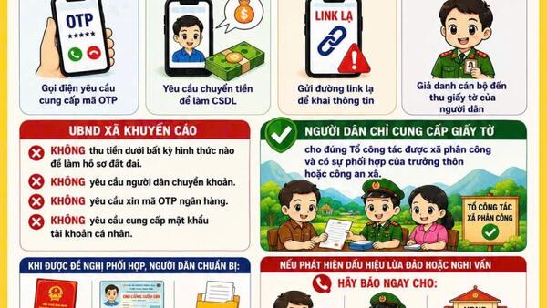 CẢNH BÁO THỦ ĐOẠN GIẢ DANH CÁN BỘ XÃ ĐỂ LỪA ĐẢO LIÊN QUAN ĐẾN THỦ TỤC ĐẤT ĐAI❌