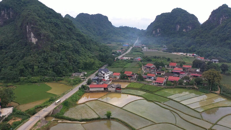 ảnh khu dân cư trên địa bàn xã