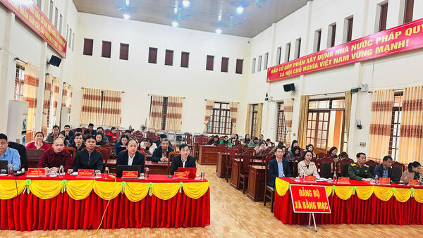 Xã Bằng Mạc tổ chức Hội nghị quán triệt Nghị quyết số 79 và 80 của Bộ Chính trị