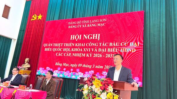 XÃ BẰNG MẠC QUÁN TRIỆT TRIỂN KHAI CÔNG TÁC BẦU CỬ ĐẠI BIỂU QUỐC HỘI KHÓA XVI VÀ ĐẠI BIỂU HĐND CÁC CẤP NHIỆM KỲ 2026–2031.
