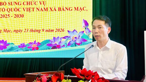 BẰNG MẠC: KIỆN TOÀN CHỨC DANH PHÓ CHỦ TỊCH ỦY BAN MTTQ VIỆT NAM XÃ